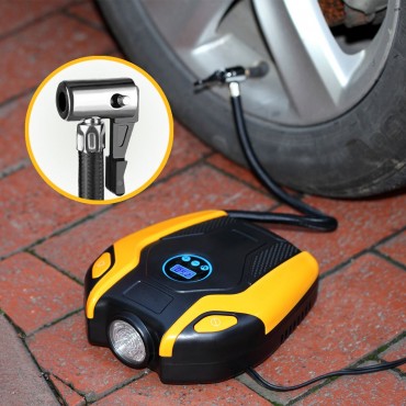 Air Compressor 12V DC Portable Auto Tire Pump with Digital Display Pressure Gauge up to 150PSI for Car, Bicycle