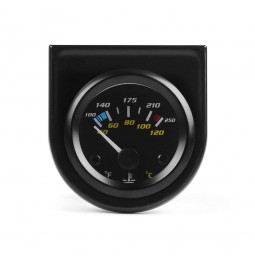 FORSCAN 2 inch 52mm Water Temp Gauge 40-120 Celsius 100-250 Fahrenheit Pointer Auto Water Temp Temperature Gauge Sensor